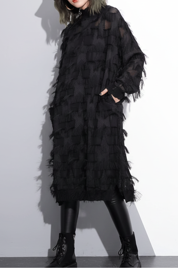Anna-Berg | Tassel See-Through Dress