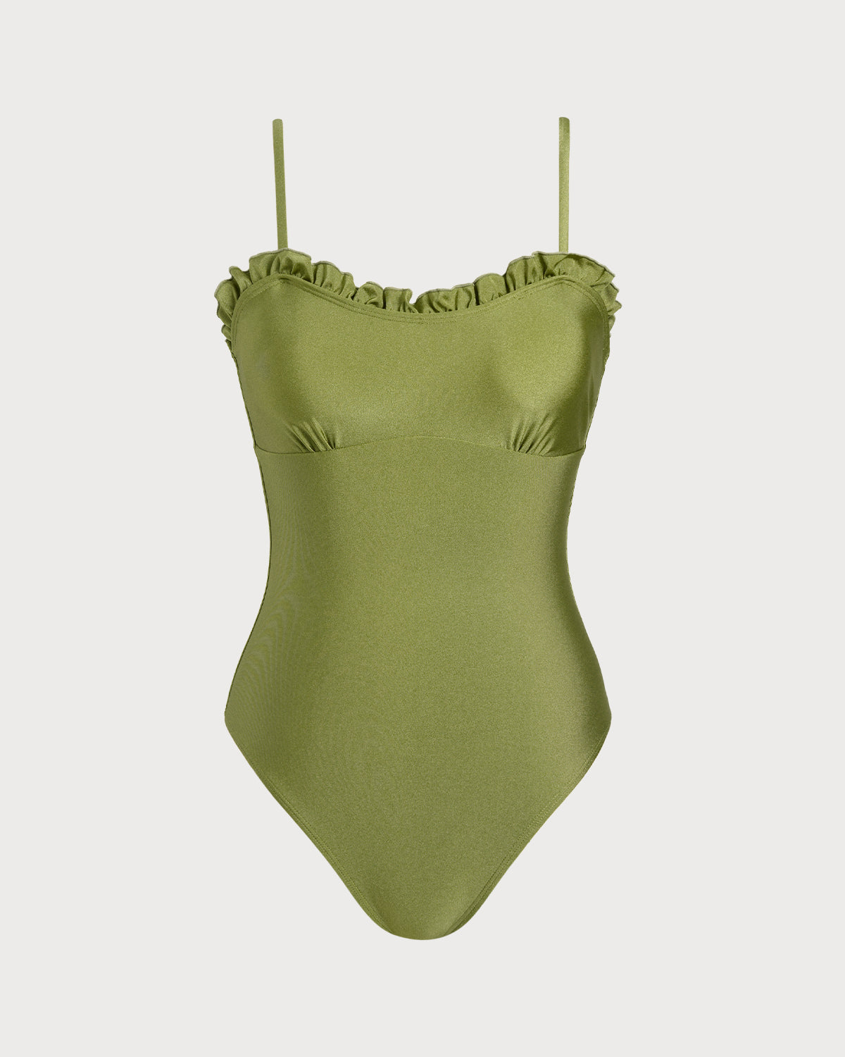 Anna-Berg | Green Ruffle One Piece Swimwear