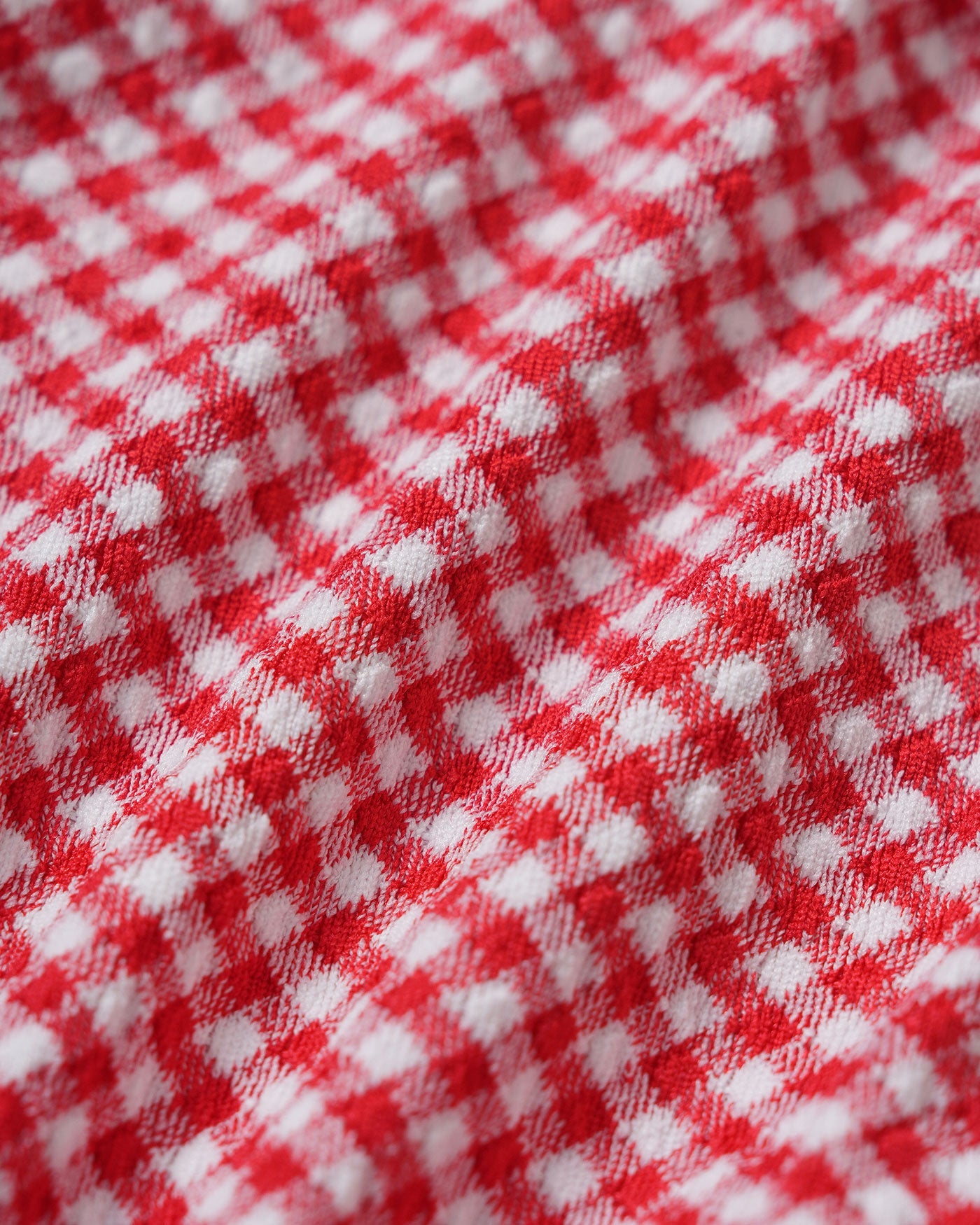 Anna-Berg | Plaid Triangle Bikini Set for Women, Red, Fit: Regular