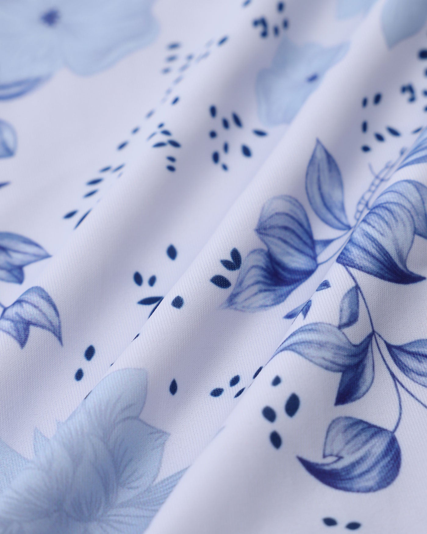 Anna-Berg | White Floral Ruched One Piece Swimsuit