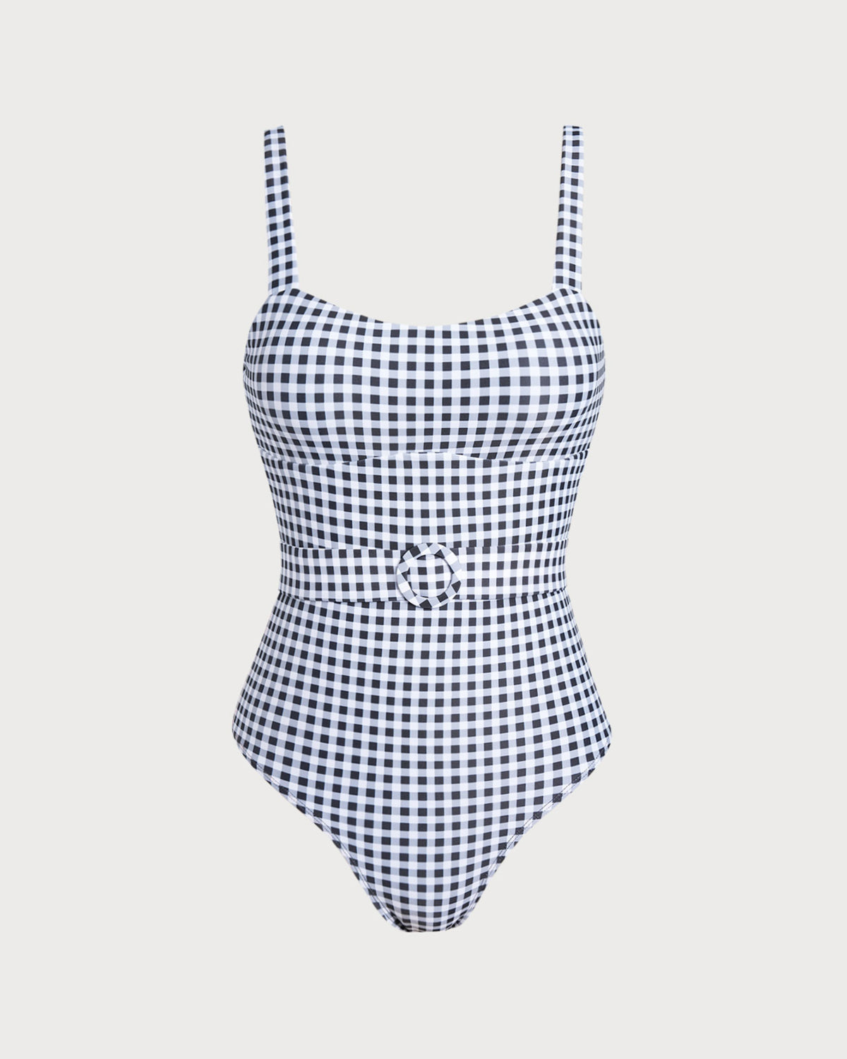 Anna-Berg | Plaid One Piece Swimwear, Women's, Black