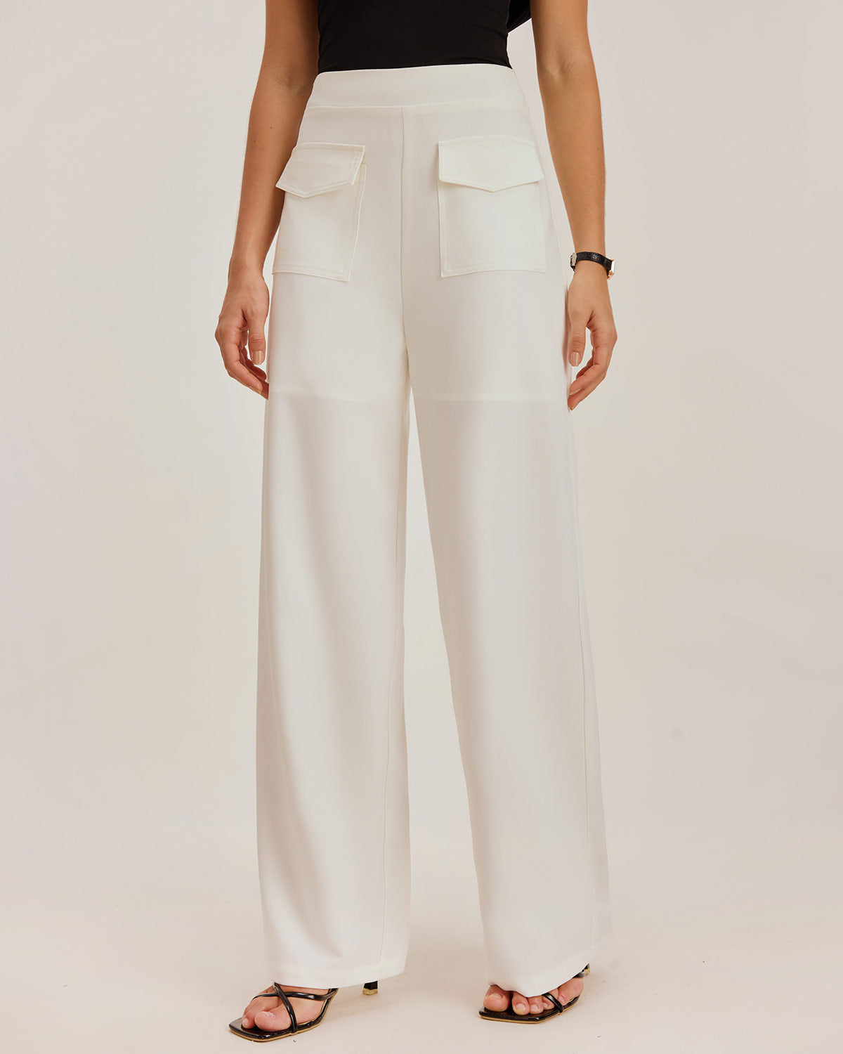 Anna-Berg | White Straight Fit Pants