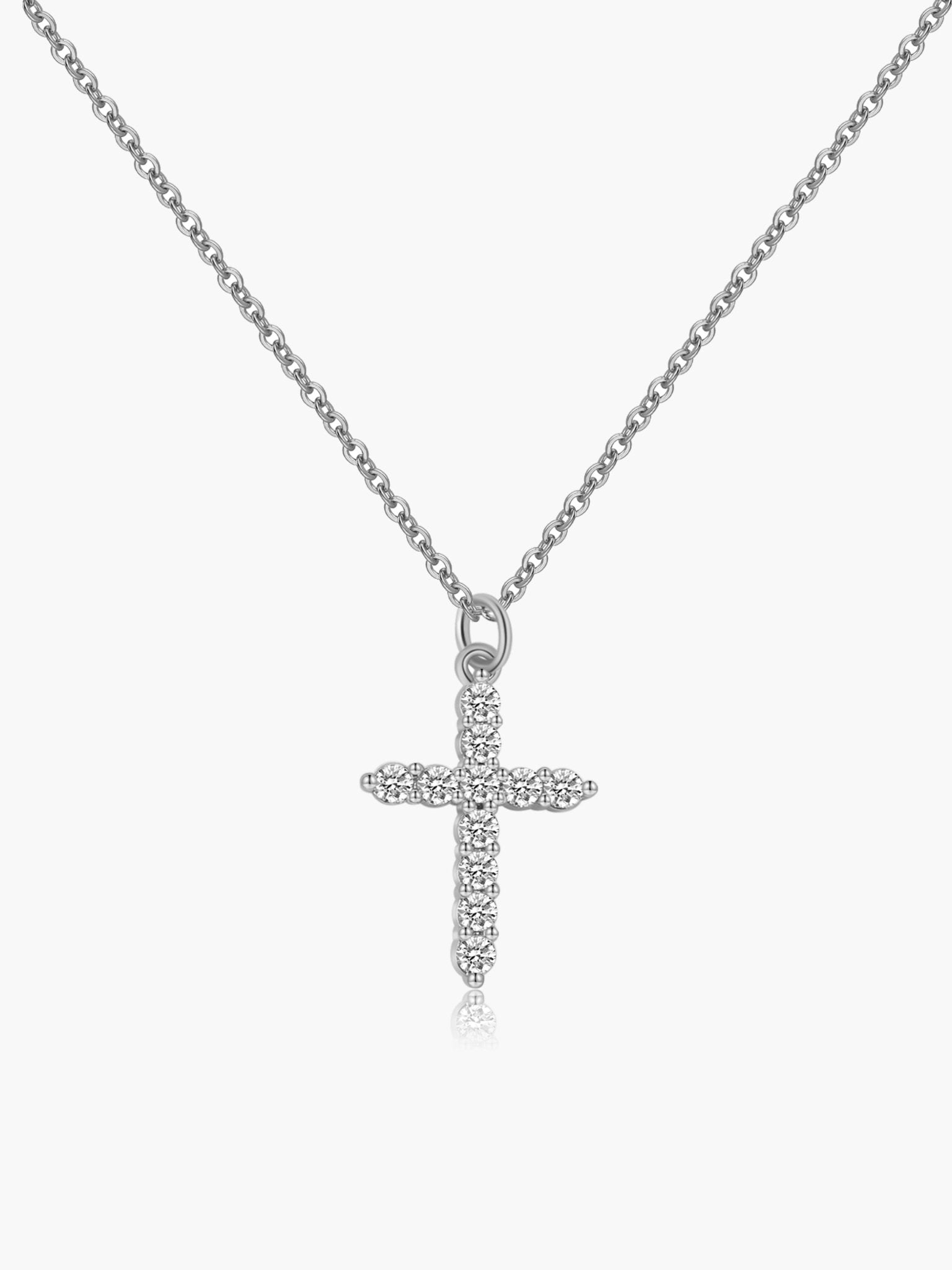 Ariadne Zirconia Cross Hanging Necklace