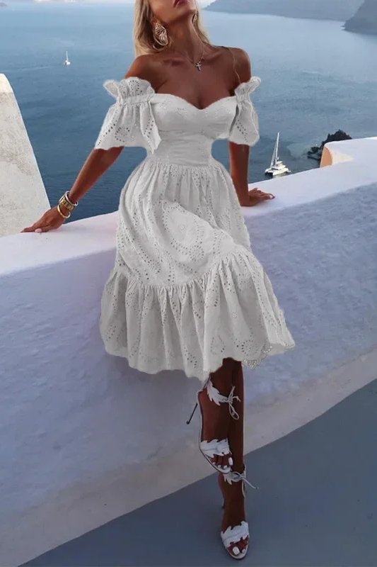 Anna-Berg | Pink Off-Shoulder Dress