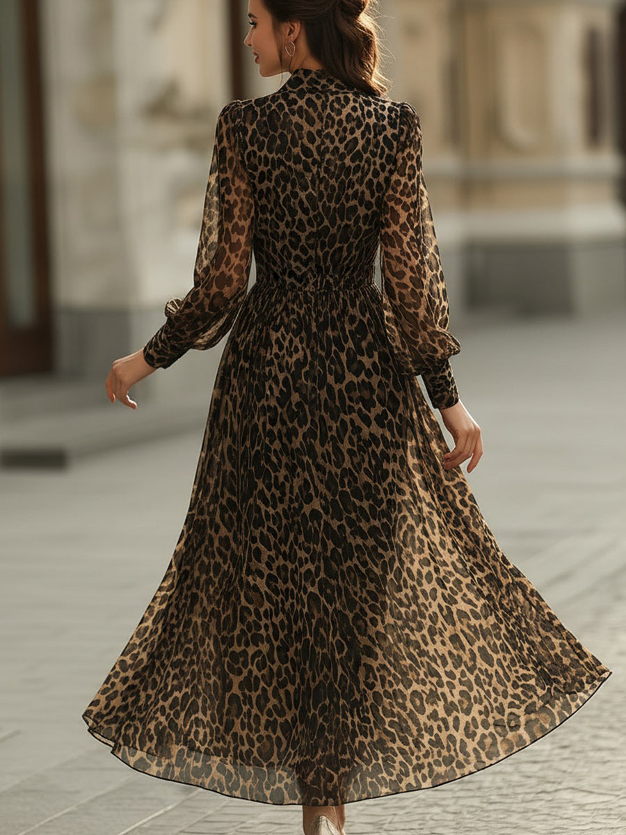 Anna-Berg | Leopard Print Wrap Dress