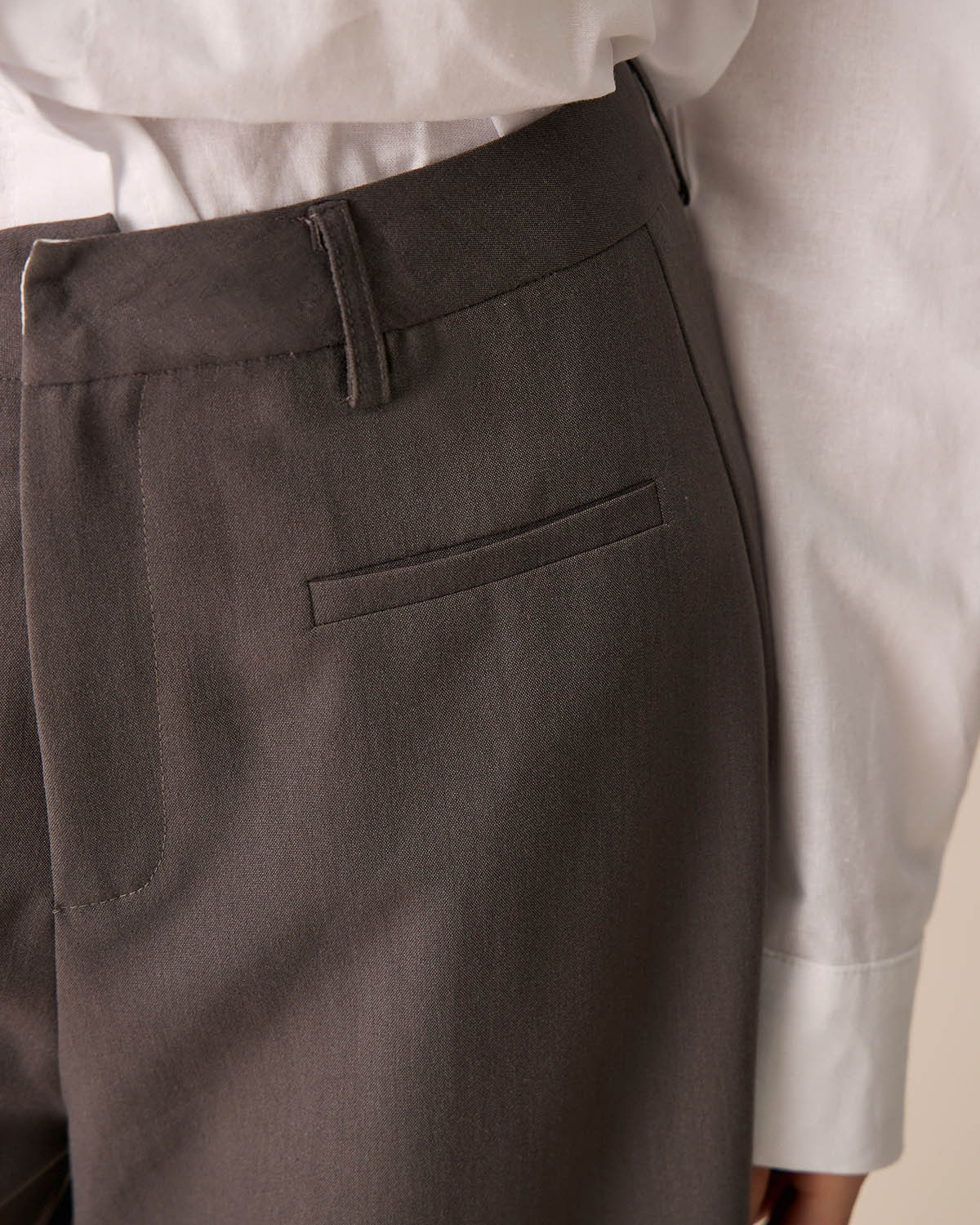 Anna-Berg | Women's Wide-leg Shorts, Coffee, Cotton