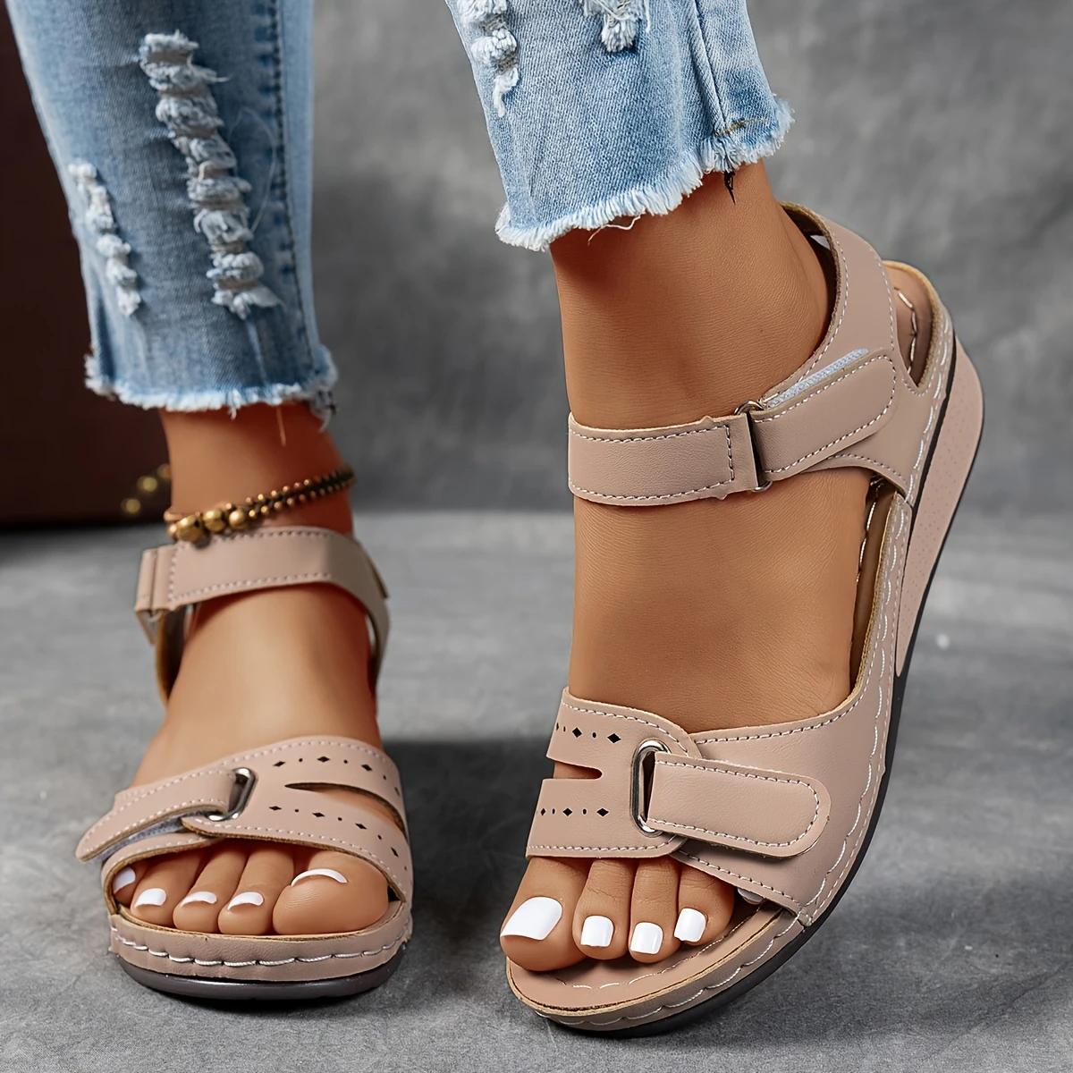 Anna-Berg | Timeless Platform Cushioned Wedge Sandals Made to Turn Heads
