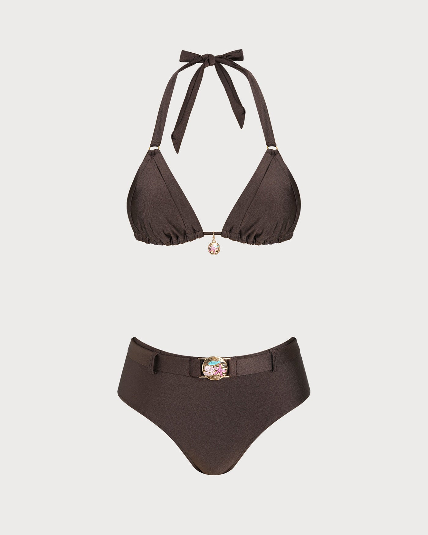 Anna-Berg | Brown Triangle Bikini Set