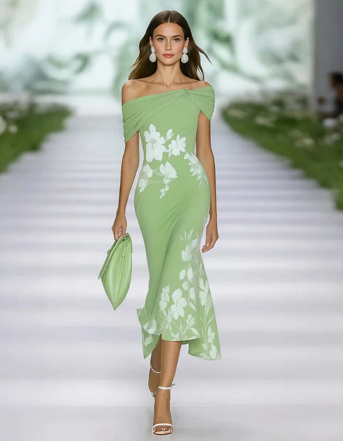 Anna-Berg | Green Lace Dress