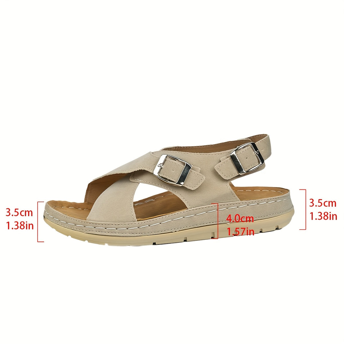 Anna-Berg | Refined Cushioned Sandals with Graceful Drape