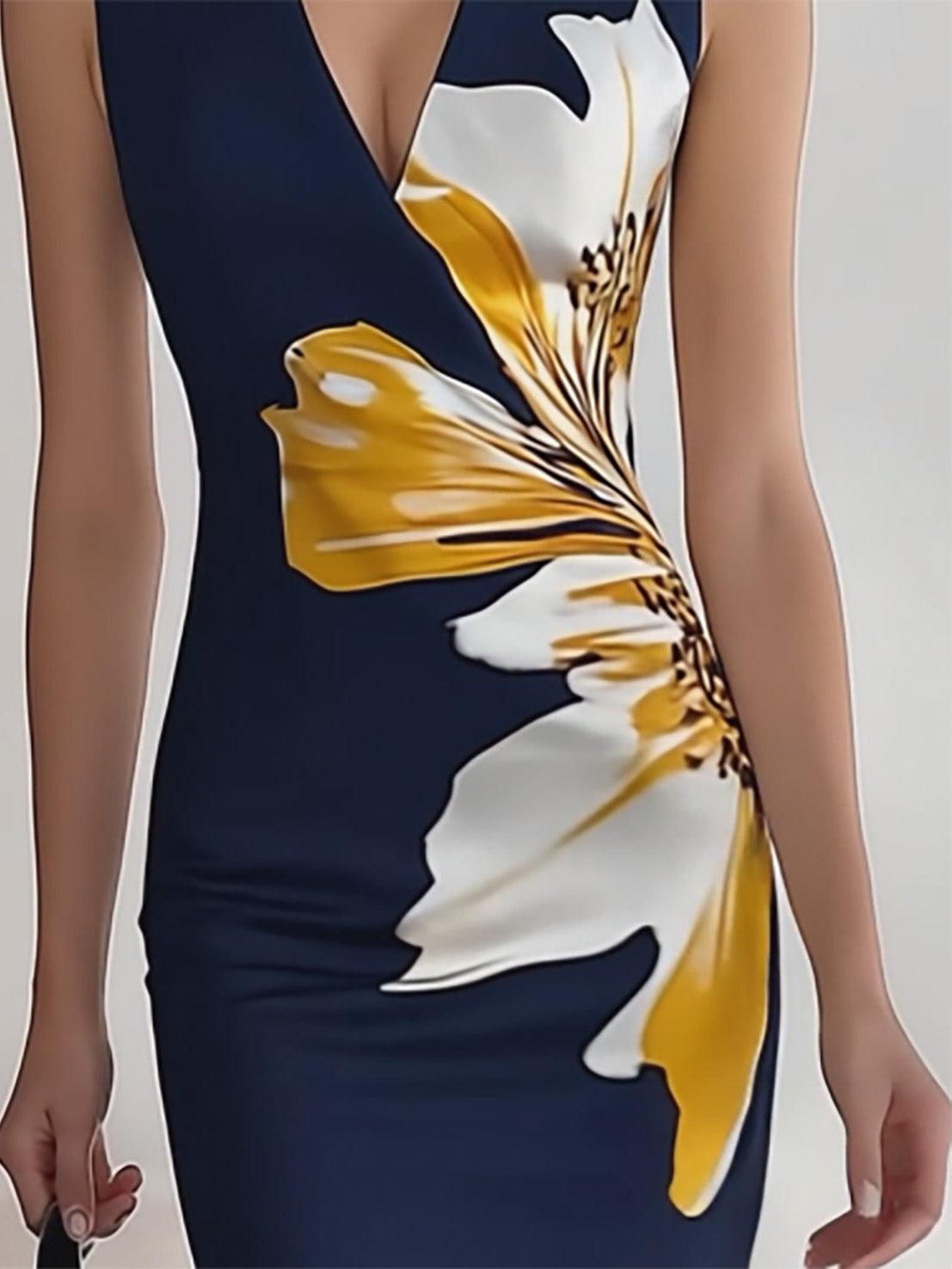 Anna-Berg | Sculpted Glam Elegant Workplace Festival Midi Dress