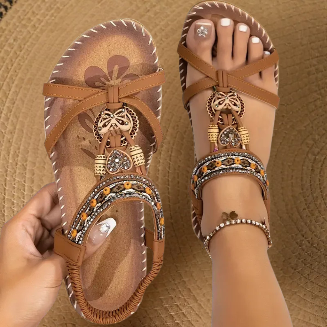 Anna-Berg | Flowing Orthopedic Sandals with Graceful Drape