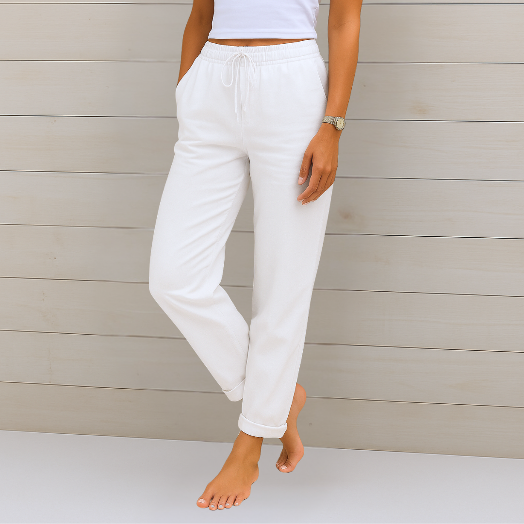Anna-Berg | Timeless Premium Breathable Pants With Elastic Waist