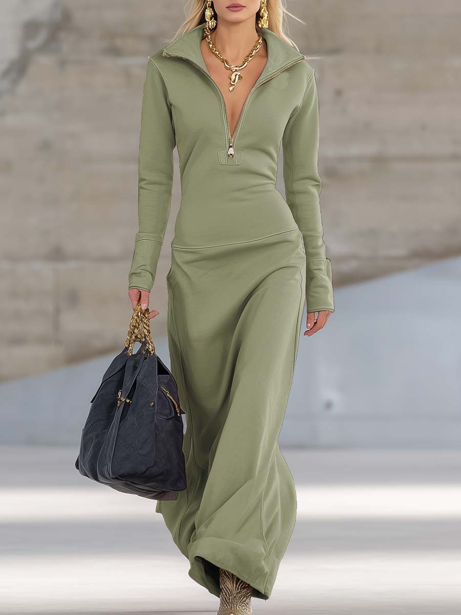 Anna-Berg | Pink V-Neck Evening Dress