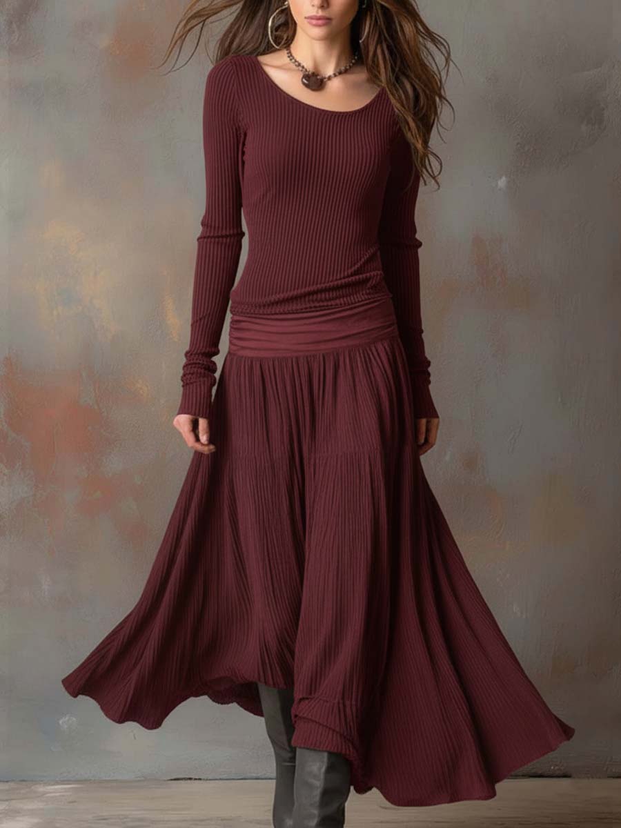 Anna-Berg | Charcoal Knit Dress