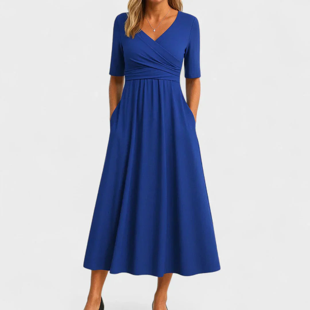 Anna-Berg | Elegant Midi Dress for Effortless Elegance