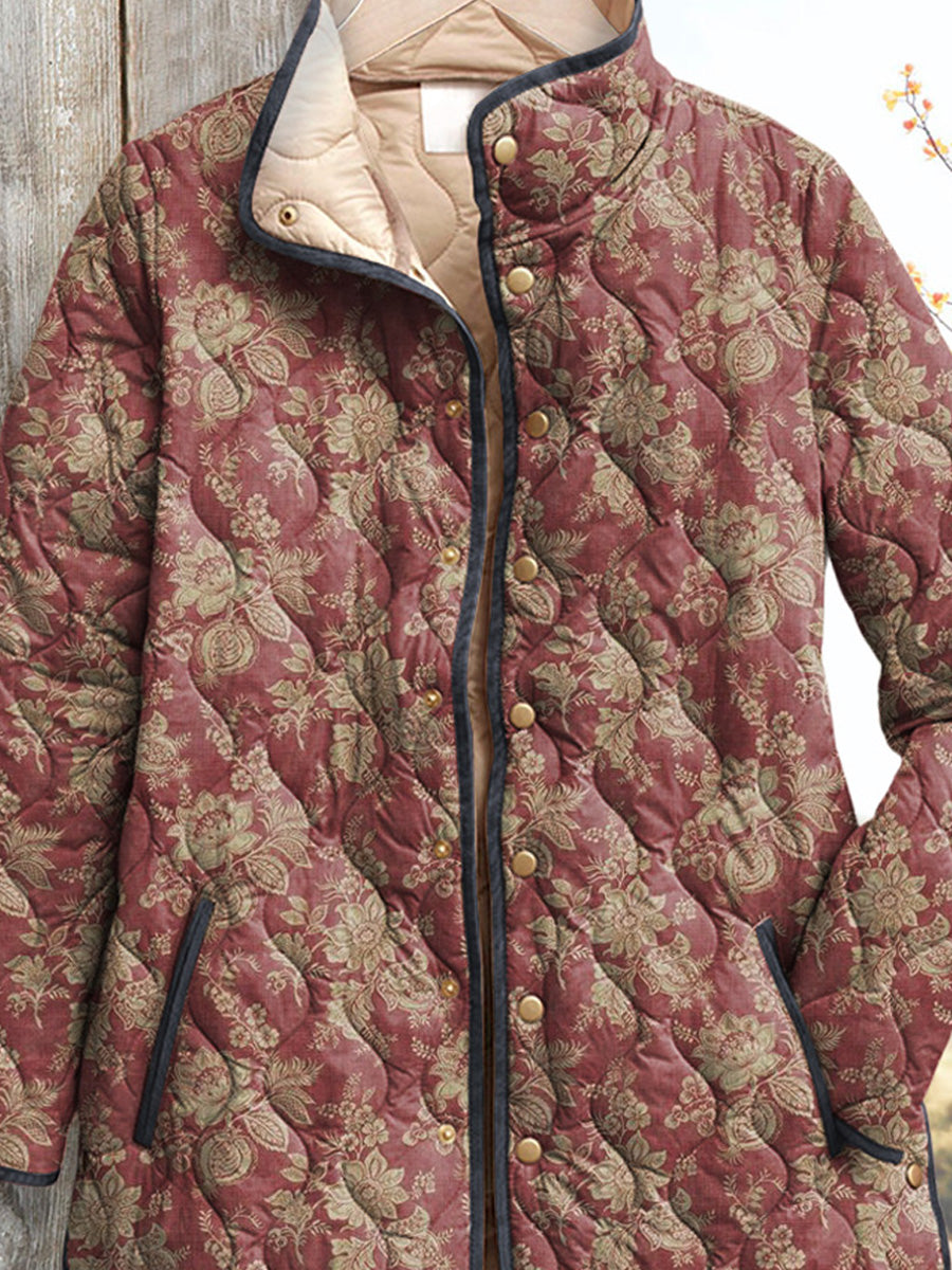 Anna-Berg | Women's Jacket, Retro Floral Print