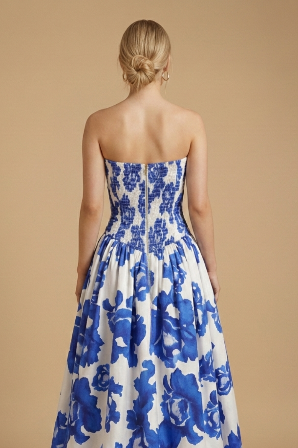 Anna-Berg | Strapless Floral Dress