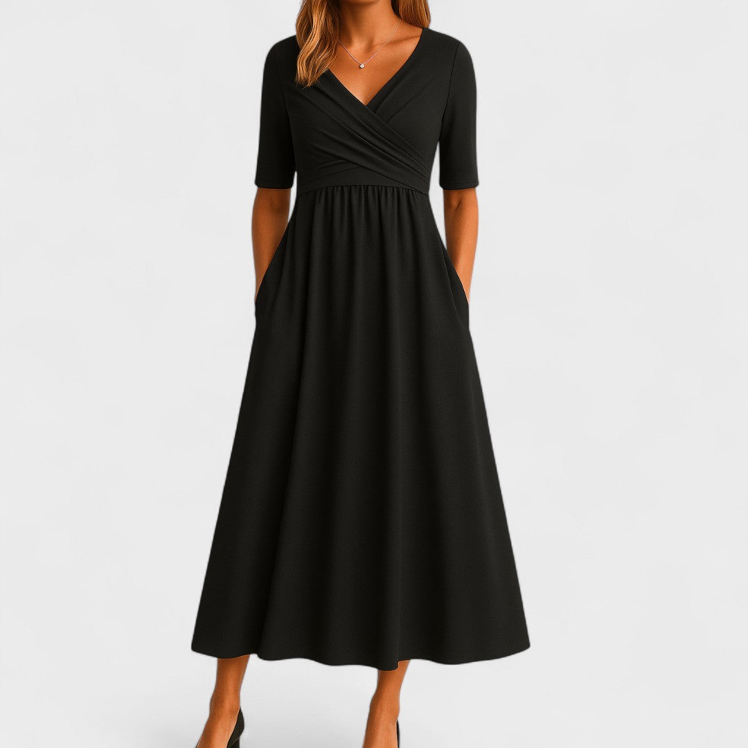Anna-Berg | Elegant Midi Dress for Effortless Elegance