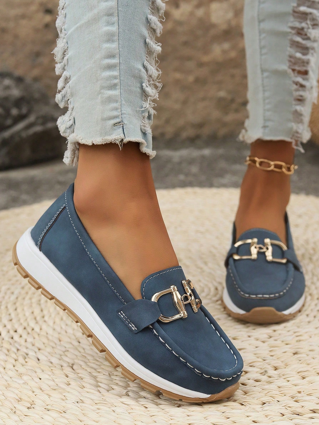 Anna-Berg | Flat Buckle Loafers