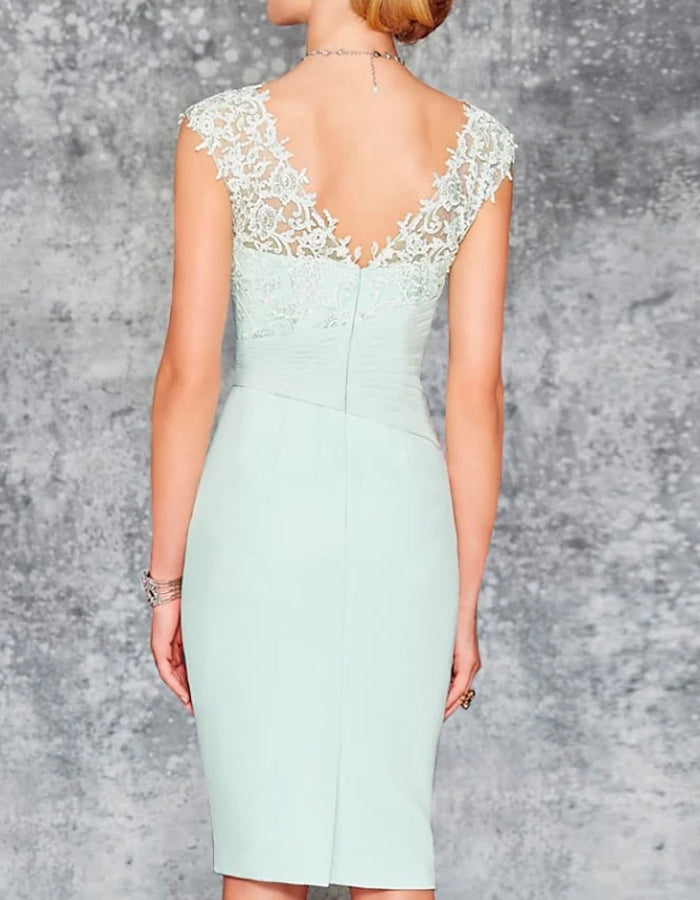 Anna-Berg | Mint Green Chiffon Two-Piece Dress