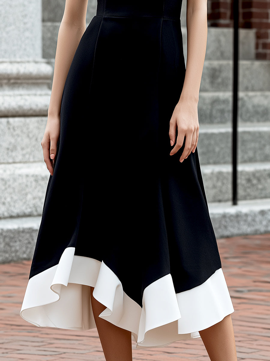 Anna-Berg | Long Sleeve Sculpted Waist Bodycon Dress