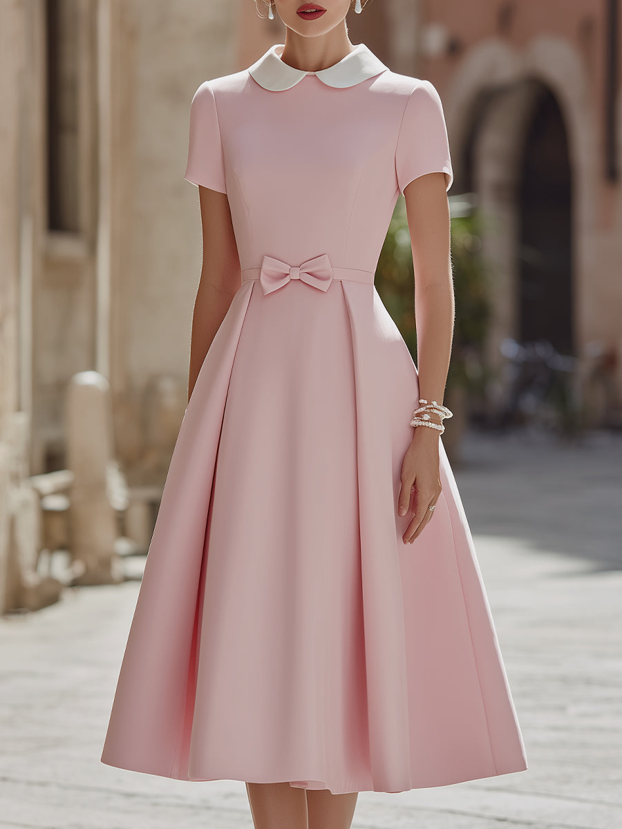 Anna-Berg | Pleated Waist Sleeveless A-Line Dress