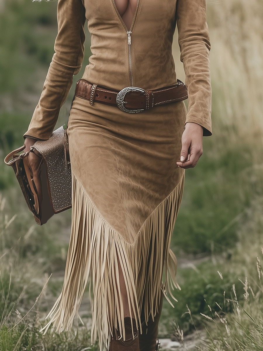 Anna-Berg | Tassel Casual Dress