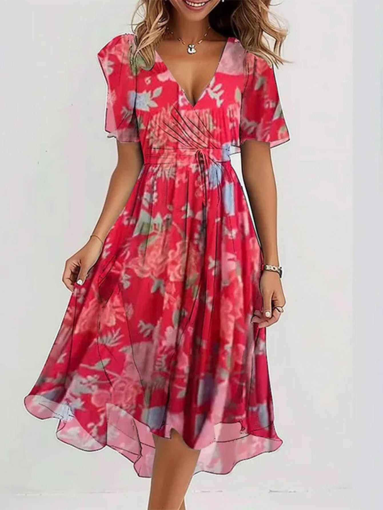 Anna-Berg | Timeless Summer Belly Coverage Dress for Effortless Elegance