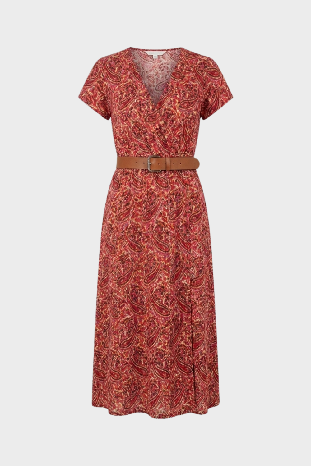 Anna-Berg | Boho Printed Short Sleeve Maxi Dress for Effortless Elegance