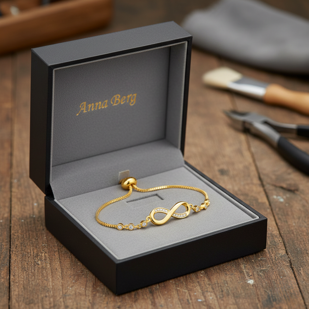 Adjustable Infinity Bracelet in Silver