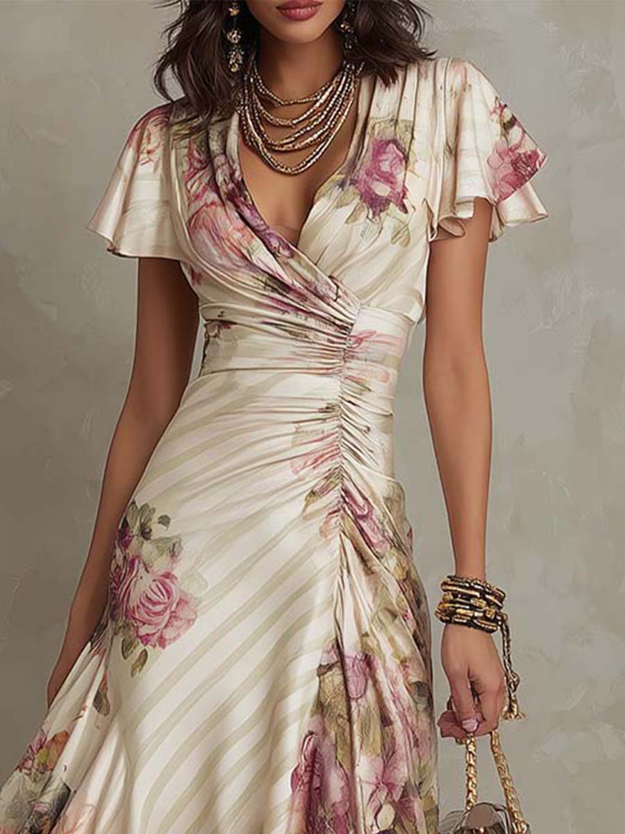 Anna-Berg | Chiffon Floral Evening Dress