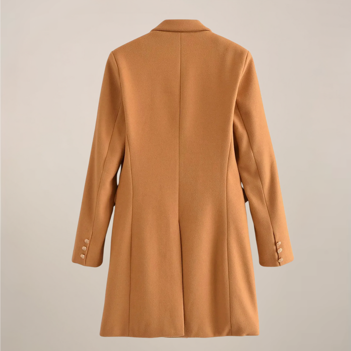 Anna-Berg | Peacoat - Camel, Double-Breasted