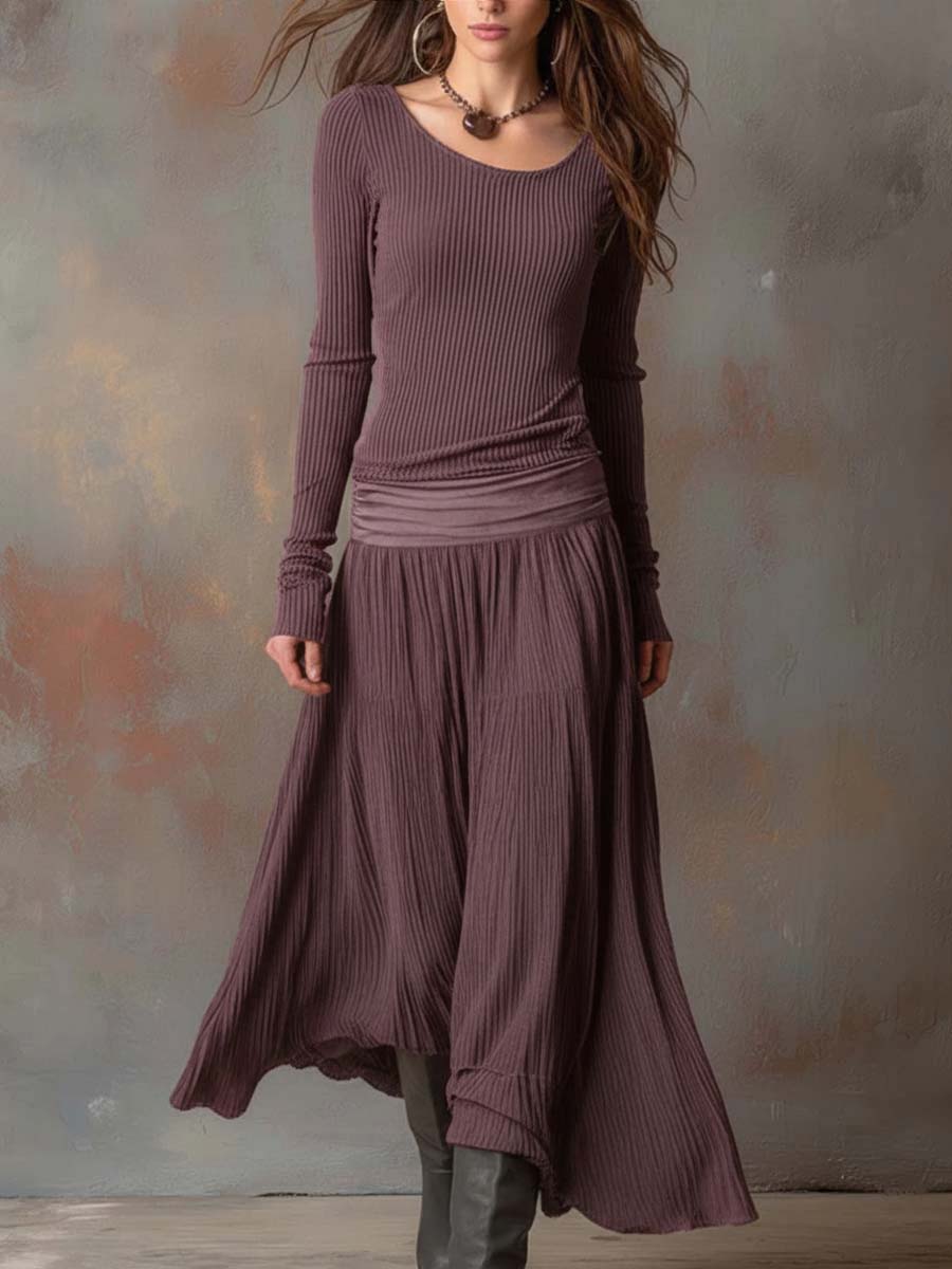 Anna-Berg | Charcoal Knit Dress