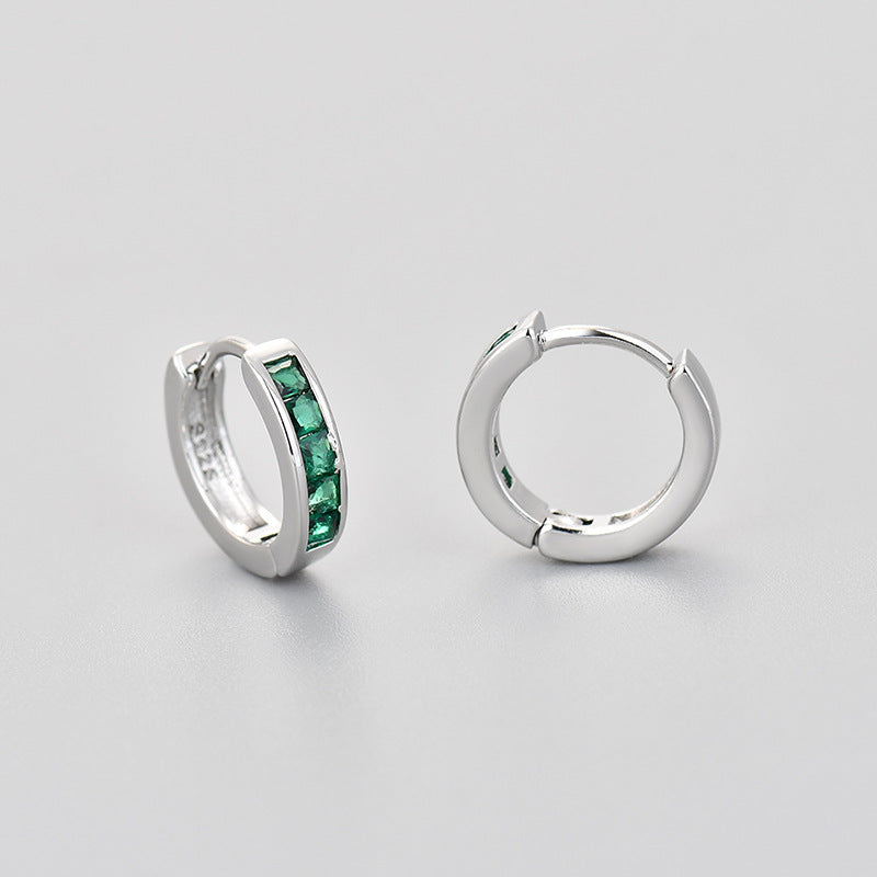 Circle Zircon Earrings