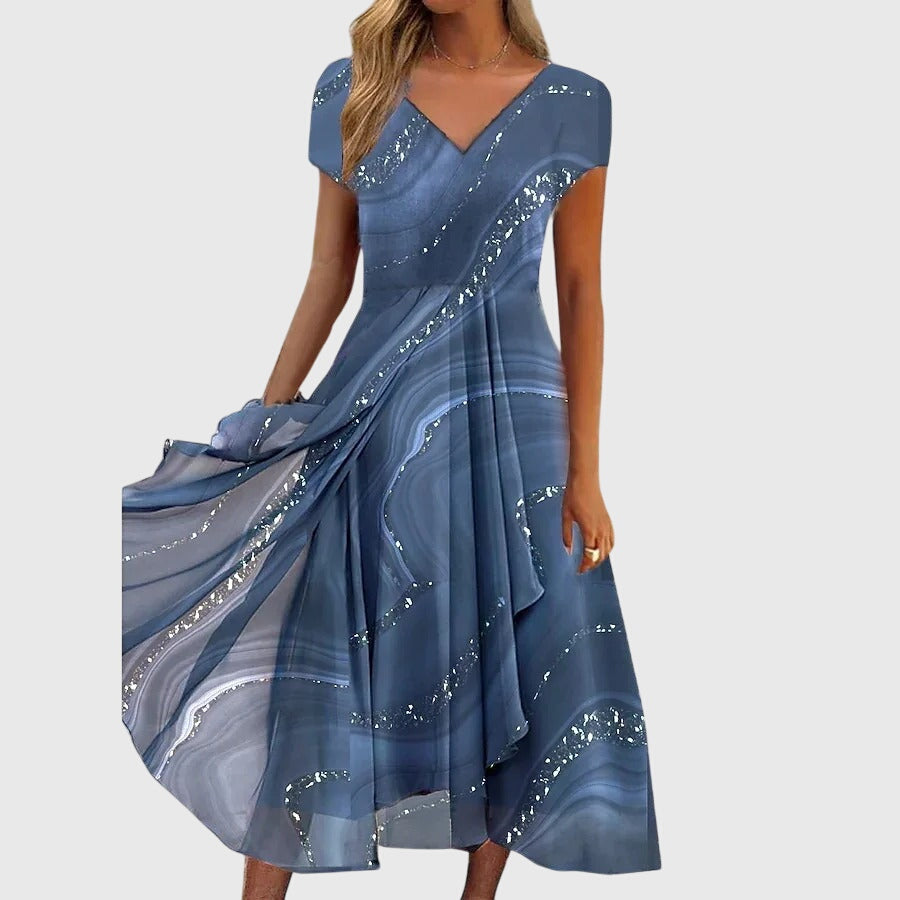 Anna-Berg | Flowing Midi Dress for a Polished Look