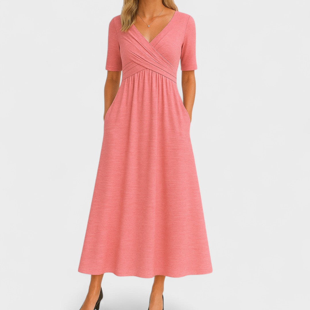 Anna-Berg | Elegant Midi Dress for Effortless Elegance
