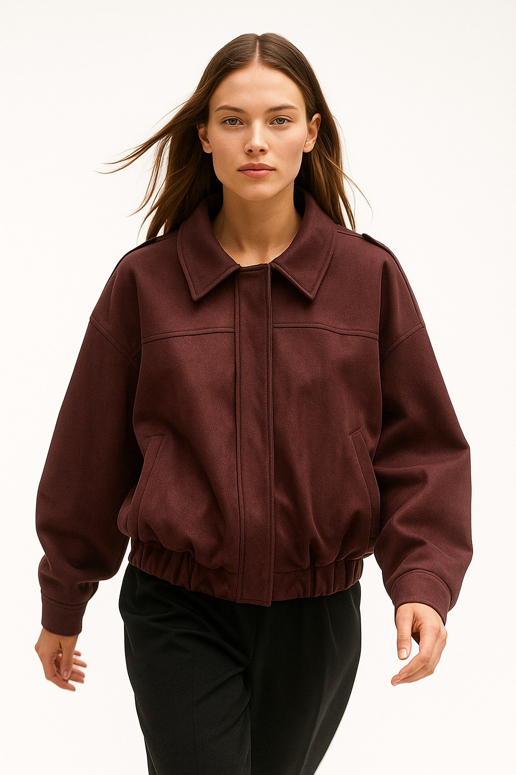 Anna-Berg | Women's Suede Bomber
