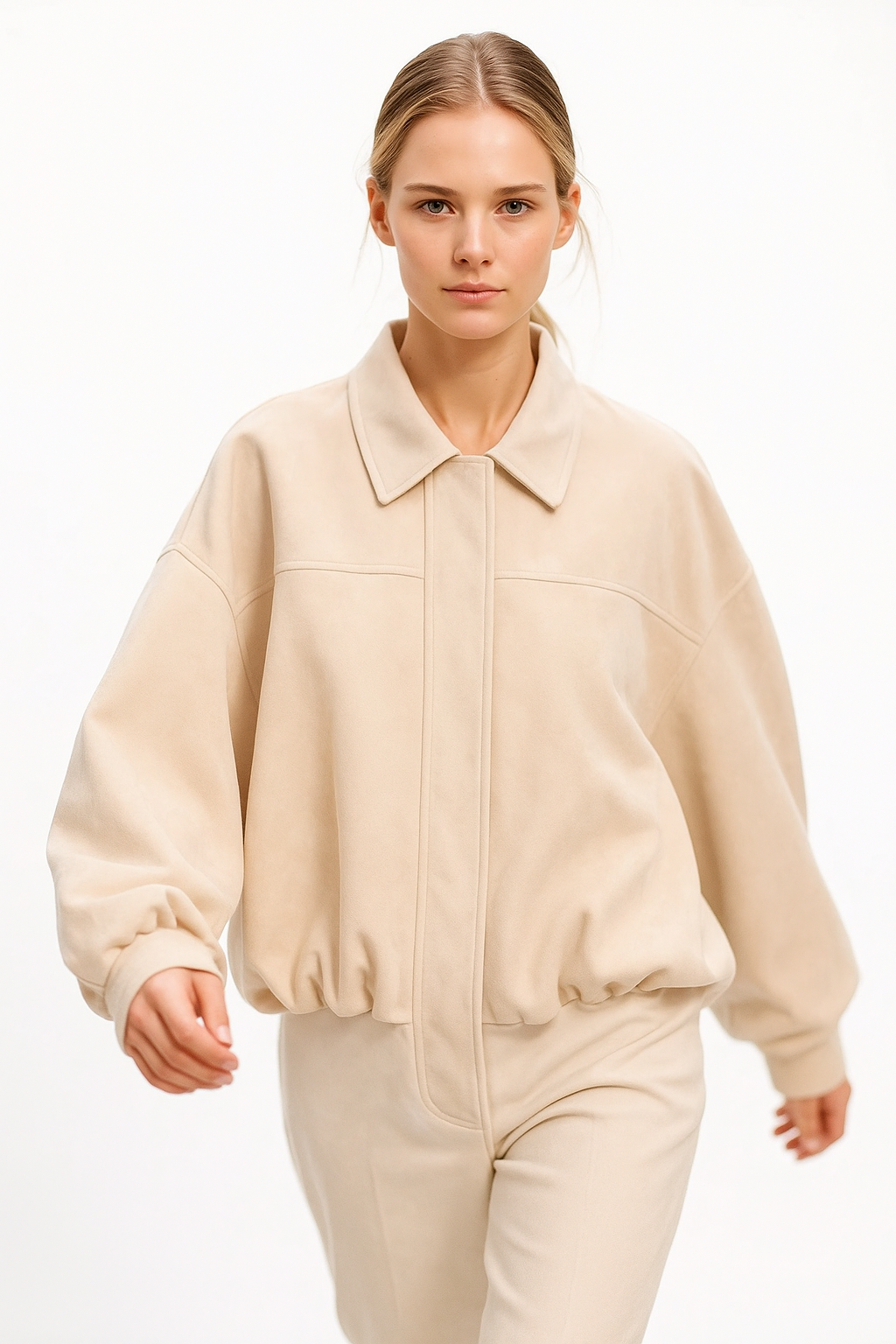 Anna-Berg | Women's Suede Bomber