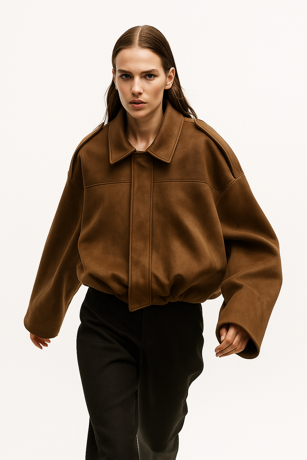 Anna-Berg | Women's Suede Bomber