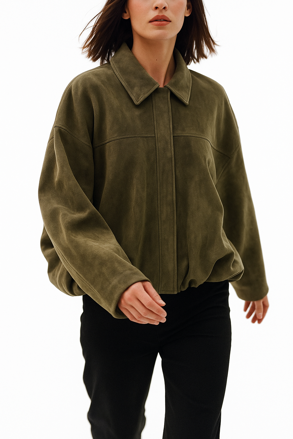 Anna-Berg | Women's Suede Bomber