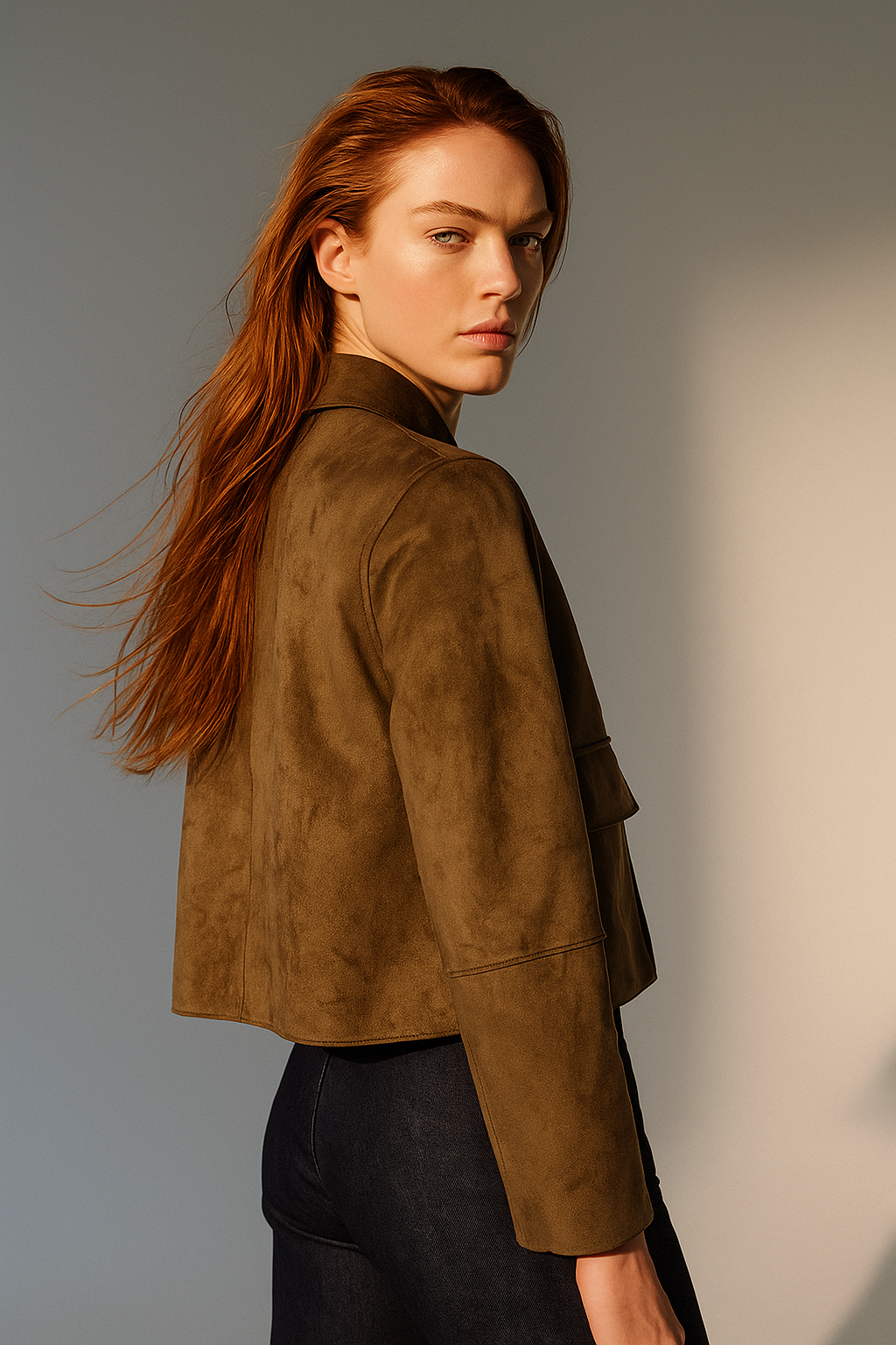 Anna-Berg | Cropped Jacket, Suede