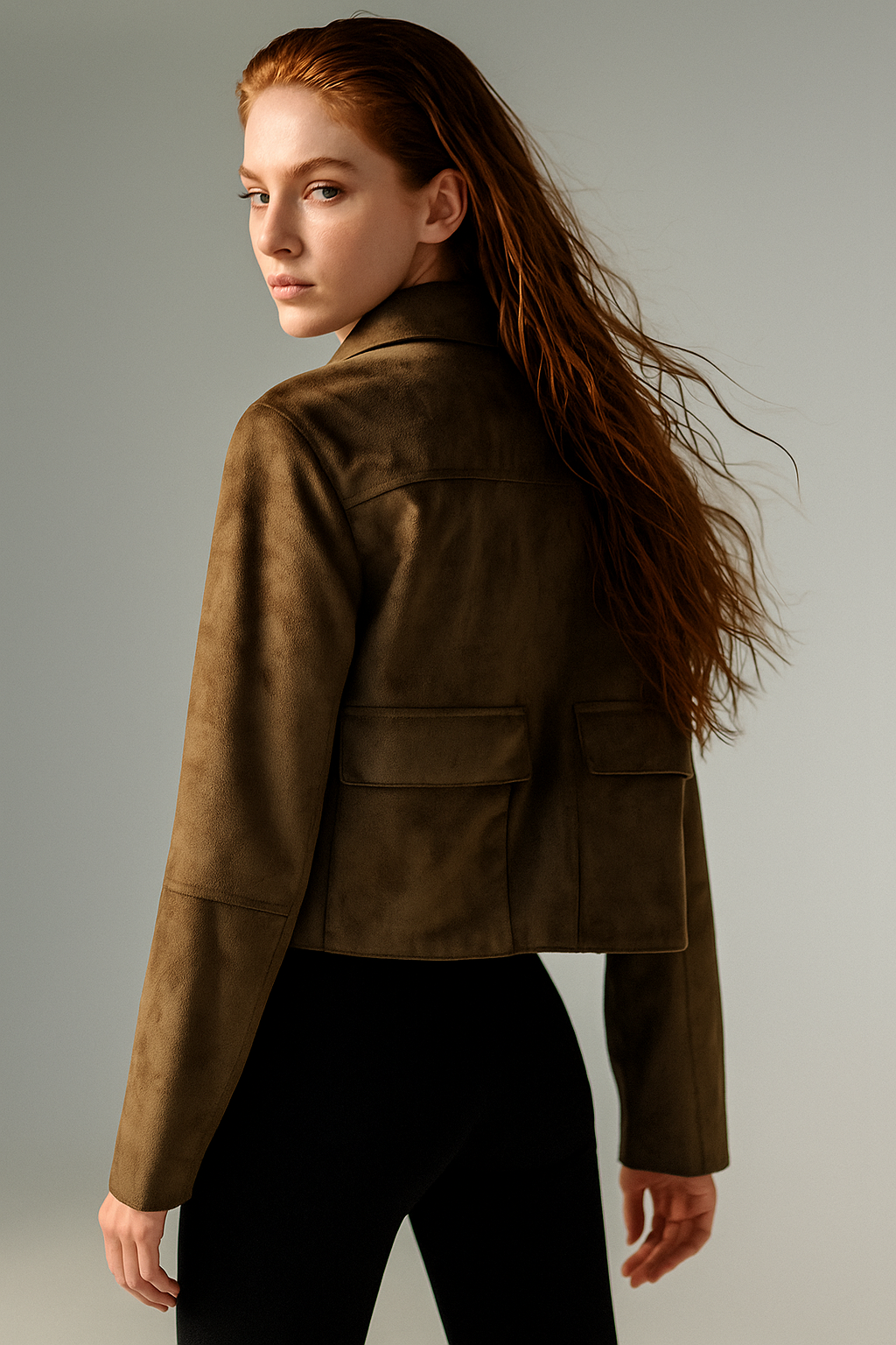 Anna-Berg | Cropped Jacket, Suede