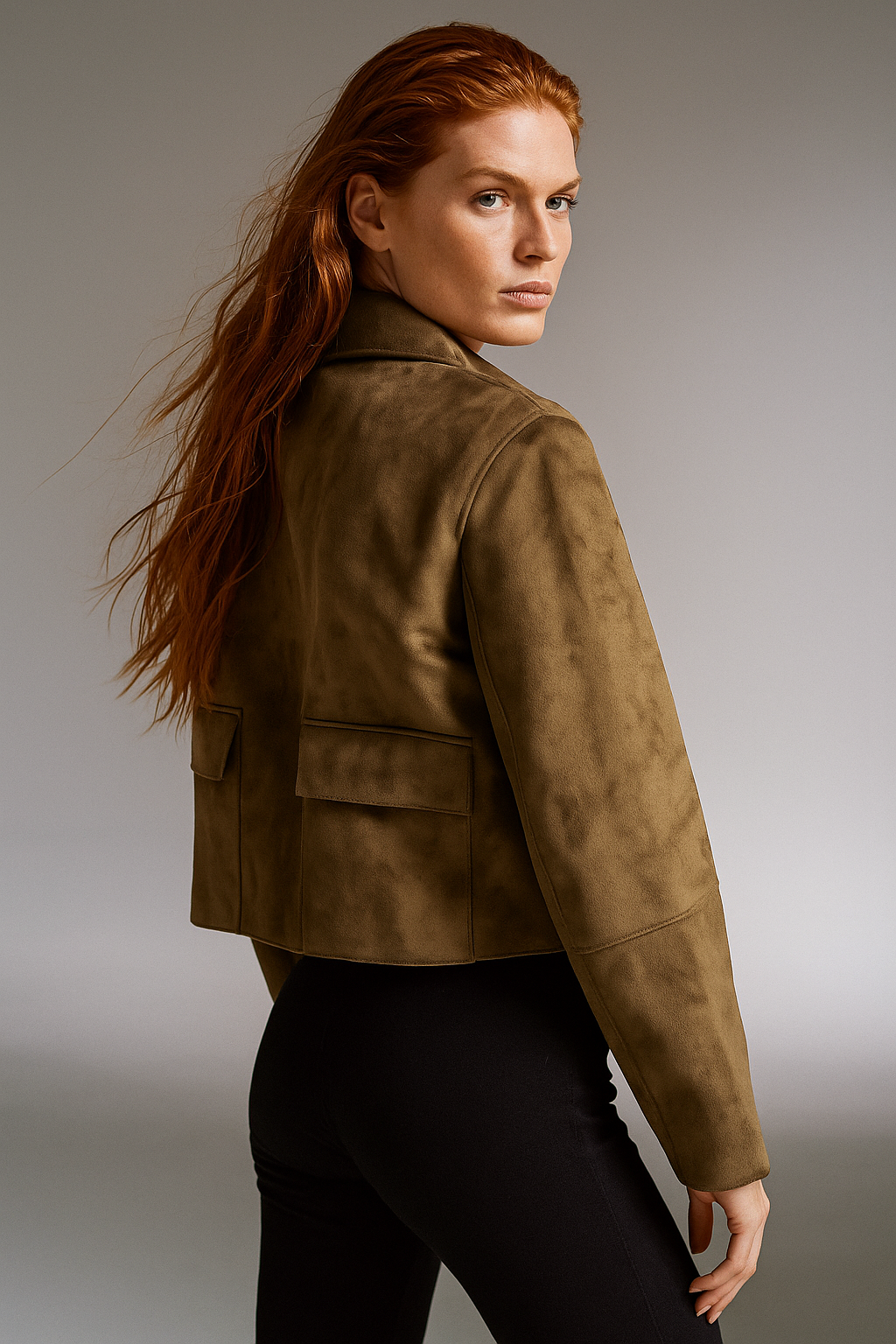 Anna-Berg | Cropped Jacket, Suede