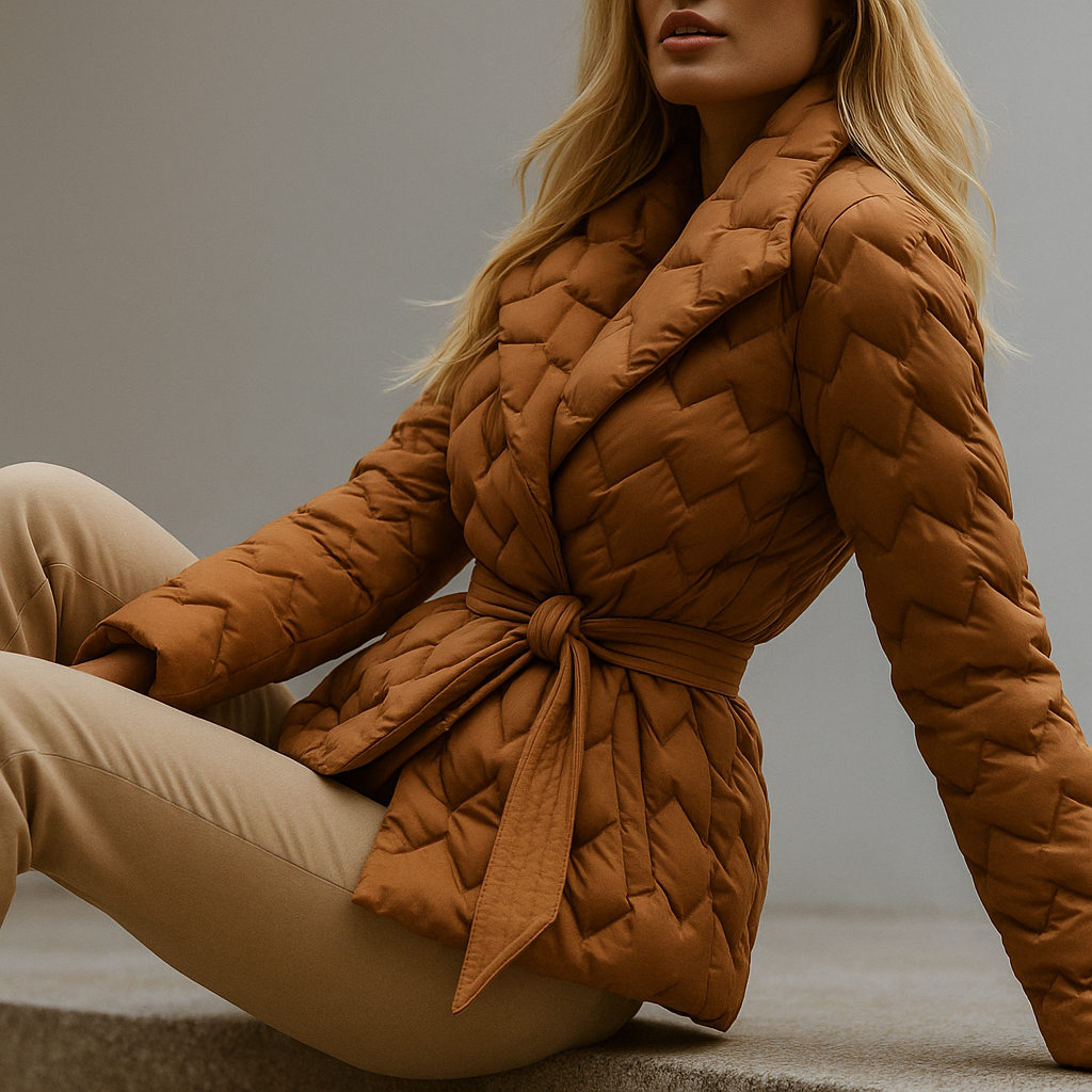 Anna-Berg | Quilted Wrap Coat