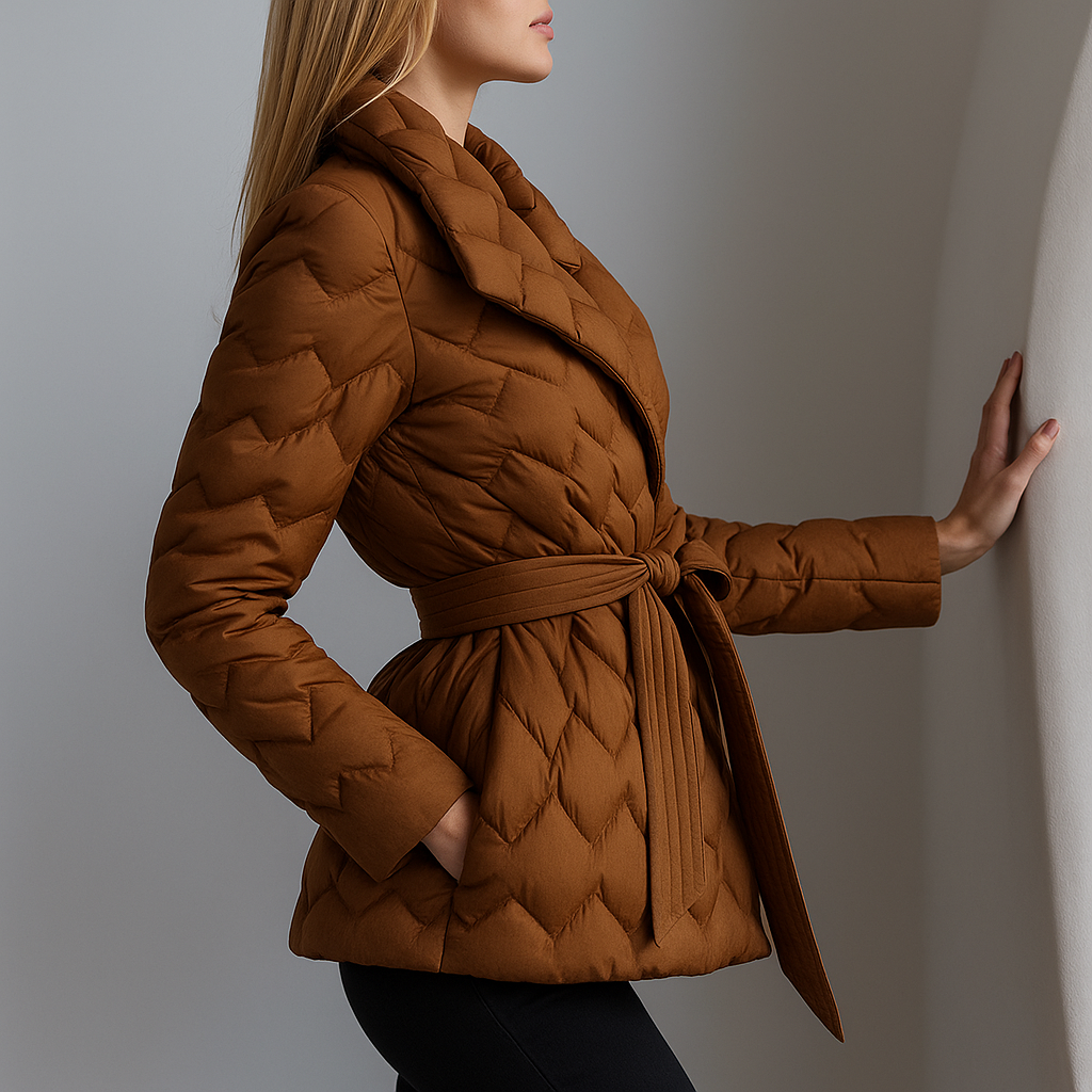 Anna-Berg | Quilted Wrap Coat