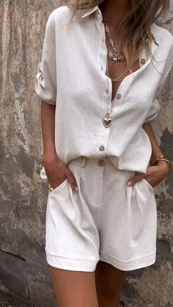 Anna-Berg | Graceful Lightweight Shorts And Top Set in a Flattering Cut