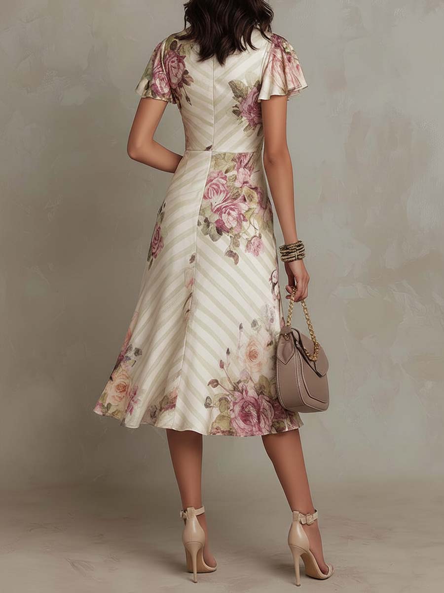 Anna-Berg | Chiffon Floral Evening Dress