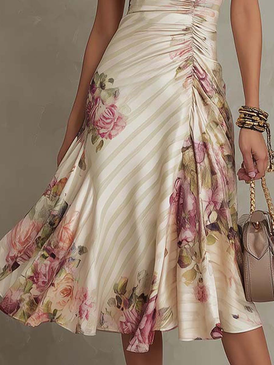 Anna-Berg | Chiffon Floral Evening Dress