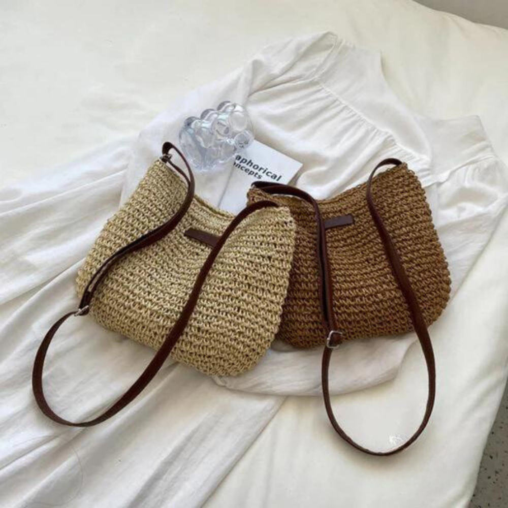 Anna-Berg | Classic Woven Style Shoulder Bag